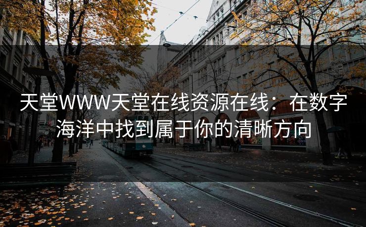 天堂WWW天堂在线资源在线:在数字海洋中找到属于你的清晰方向 天堂WWW天堂在线资源在线:在数字海洋中找到属于你的清晰方向