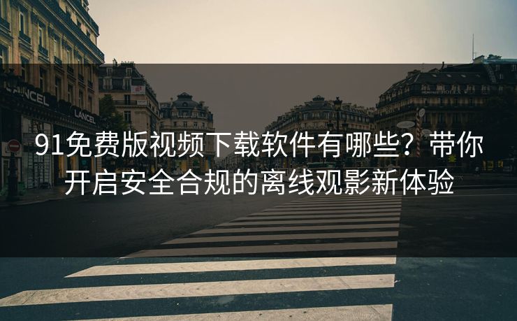 91免费版视频下载软件有哪些?带你开启安全合规的离线观影新体验 91免费版视频下载软件有哪些?带你开启安全合规的离线观影新体验